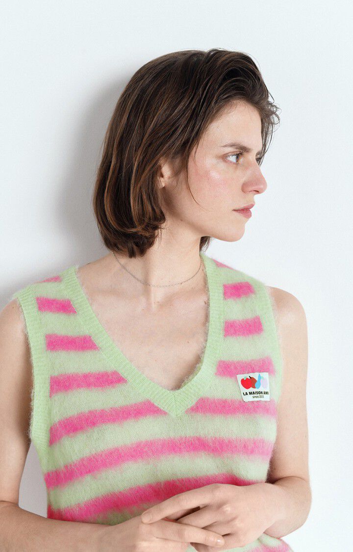 Women's jumper Nenybay, STRIPED ALMOND HIBISCUS, hi-res-model