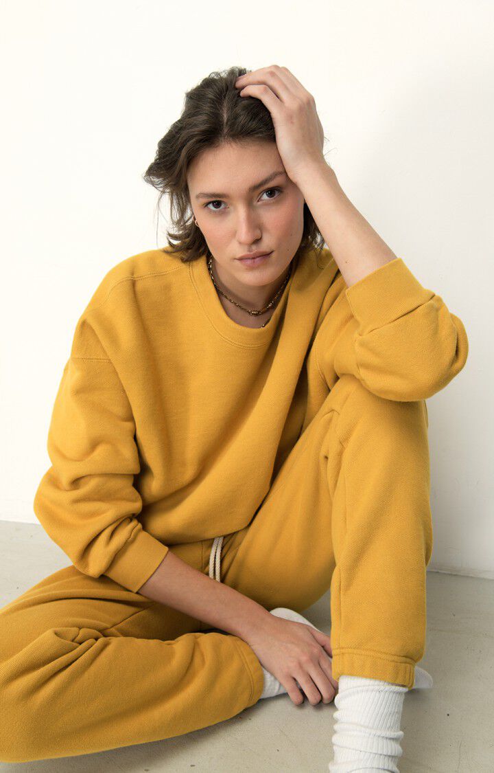 Women's sweatshirt Zutabay, MUSTARD, hi-res-model