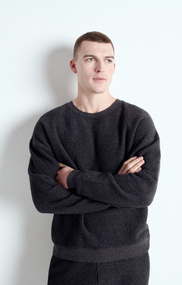 Men's sweatshirt Bobypark - MELANGE CHARCOAL - Grey