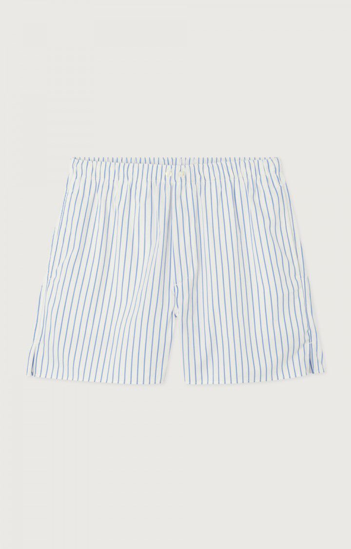 Men&rsquo;s shorts Nurway - RIVER STRIPES - White - Bleu