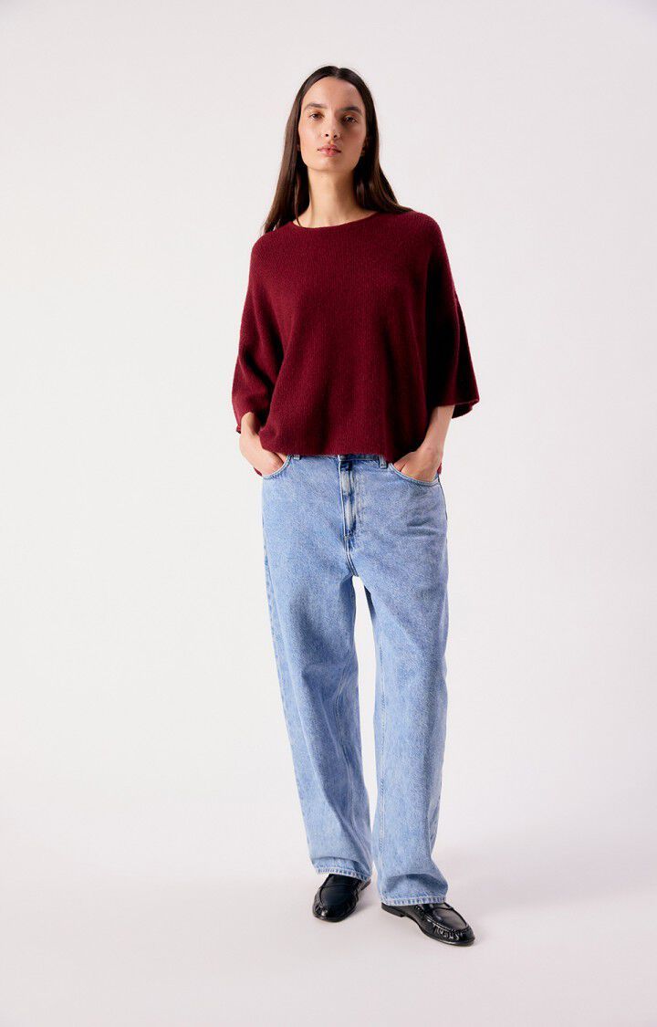 Women's sweater Damsville - CHERRY MARBLED - Red - XS-S