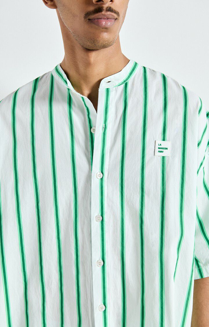 Men's shirt Zatybay, NEON LAGOON STRIPES, hi-res-model
