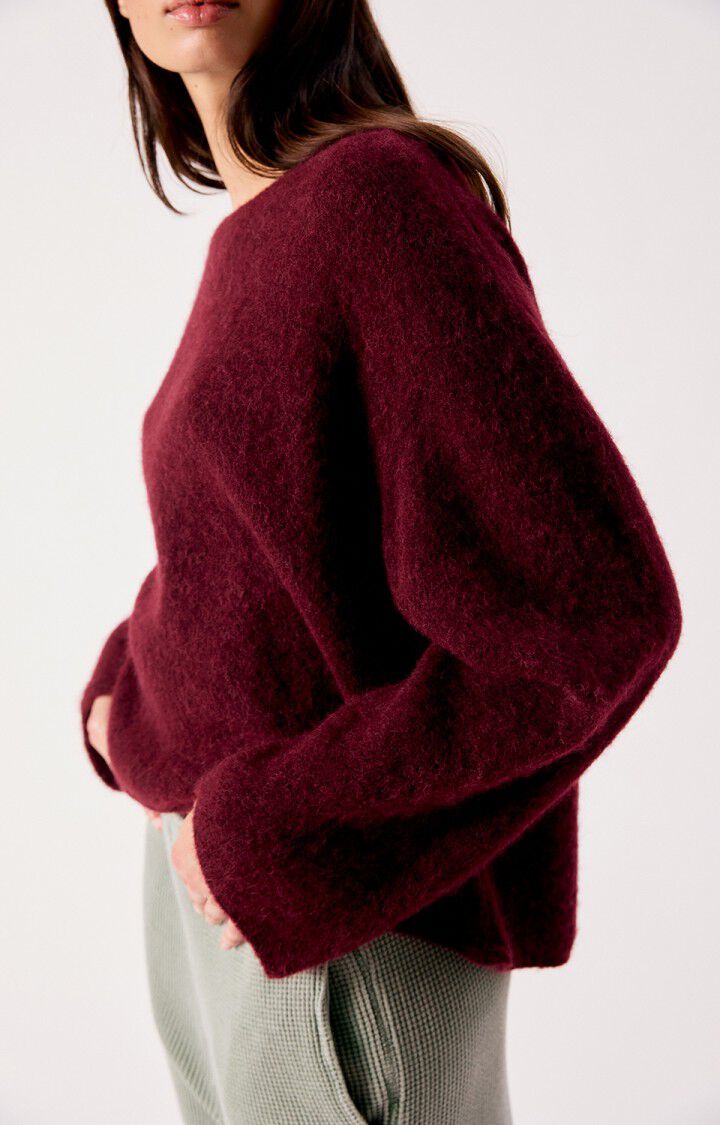 Women's sweater Vitow - DARK RED MELANGE - Red - S