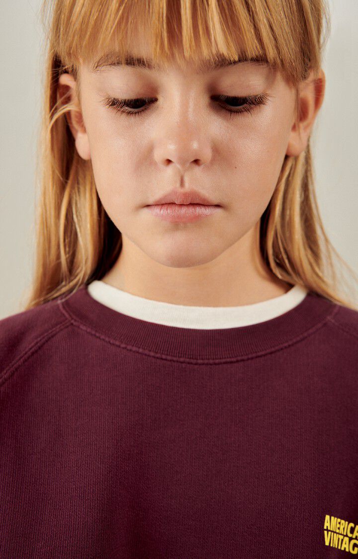 Kid's sweatshirt Izubird, VINTAGE BURGUNDY, hi-res-model
