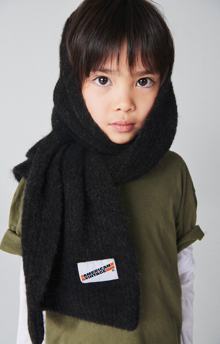 Kid's scarf East, MELANGE CHARCOAL, hi-res-model