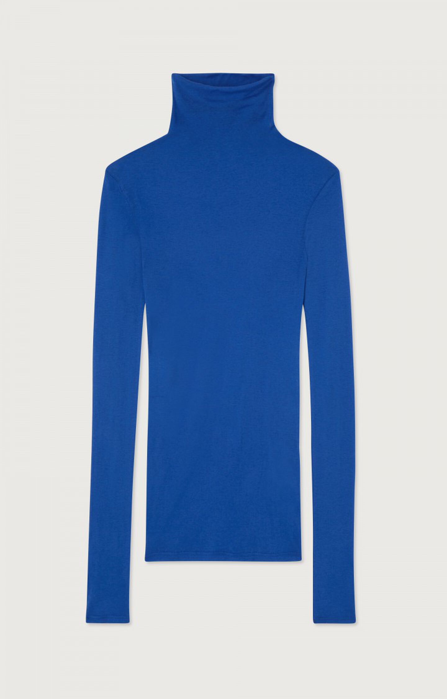 Vintage - sleeve 75 VINTAGE SAPPHIRE t-shirt Long Massachusetts - Blue American Women\'s H22 |