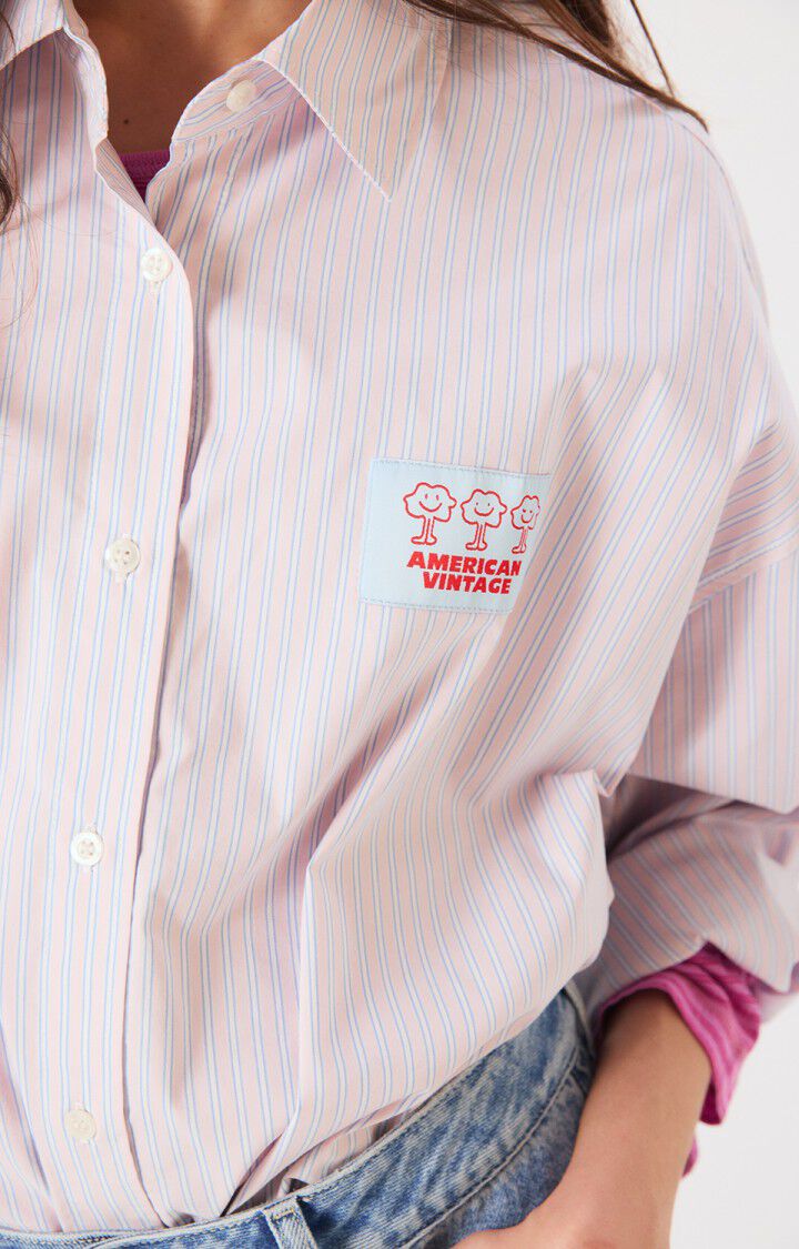 Camisa mujer Soabird - RAYAS SUAVES - Rosa - Violet - Rouge - XS-S