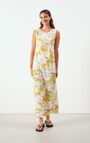 Women's dress Sully - GINA MAXI - Yellow - Blanc - Rose - S
