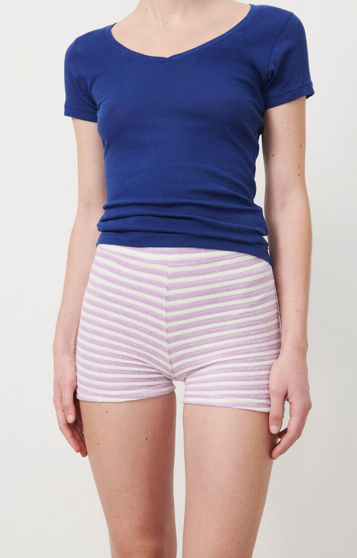 Women's shorty Yoopa, PURPLE AND WHITE STRIPES, hi-res-model