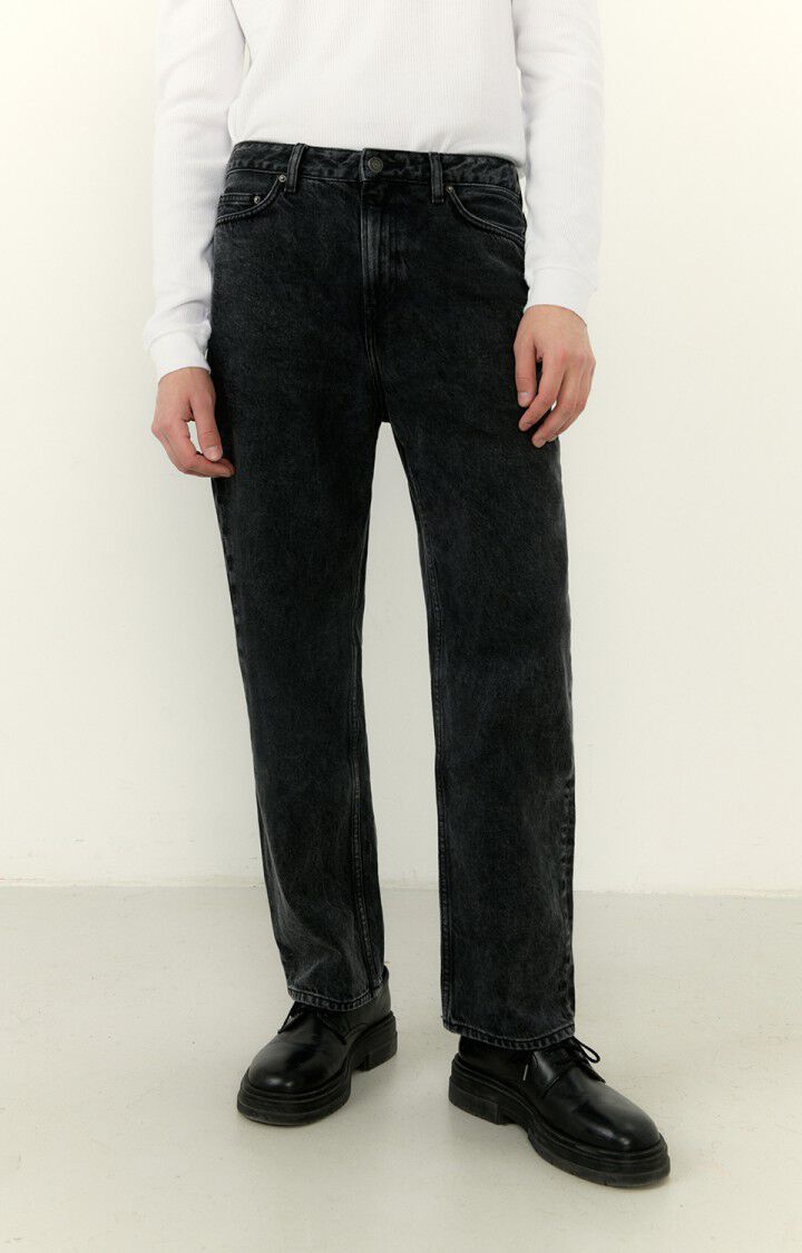 Men's straight jeans Yopday, BLACK, hi-res-model
