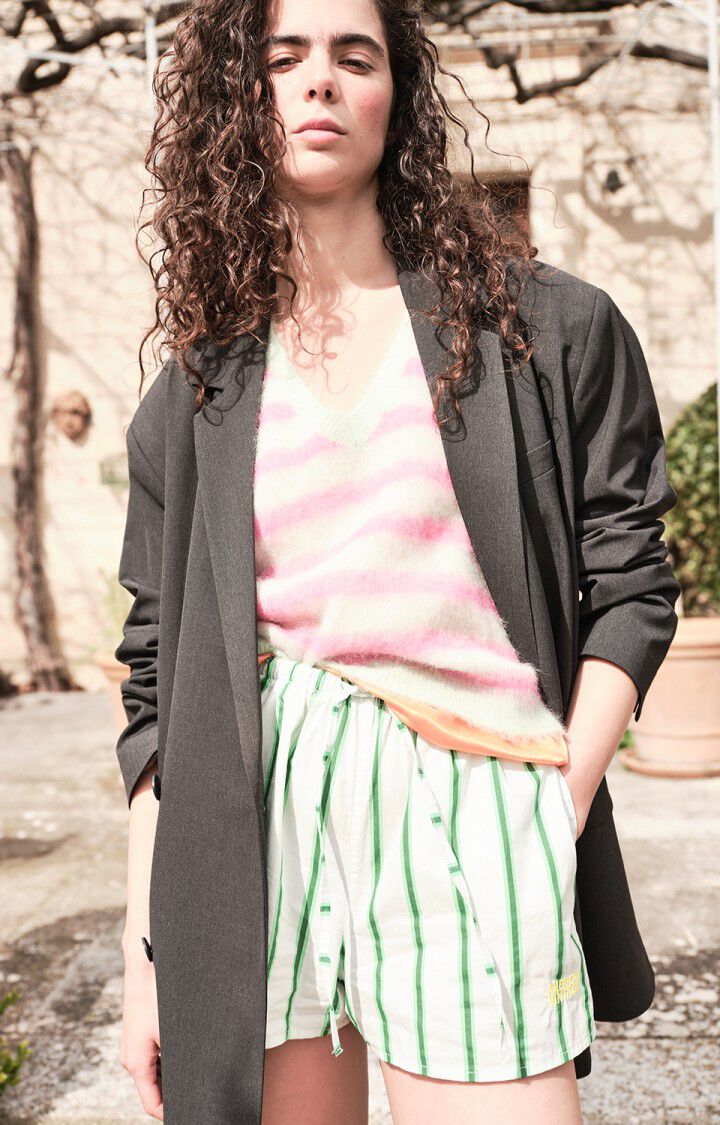 Women's shorts Zatybay, NEON LAGOON STRIPES, hi-res-model