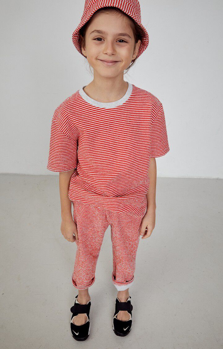 Kids' joggers Bobypark, RED AND GREY STRIPES, hi-res-model