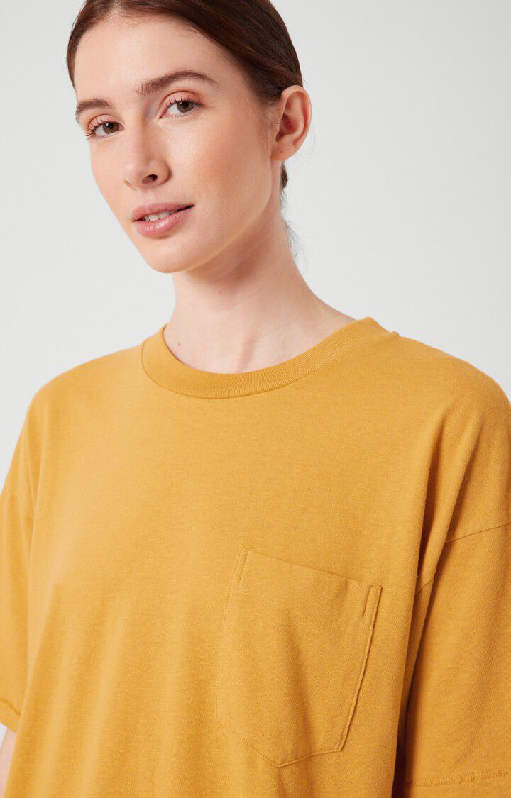 T-shirt femme Seyes, MOUTARDE, hi-res-model