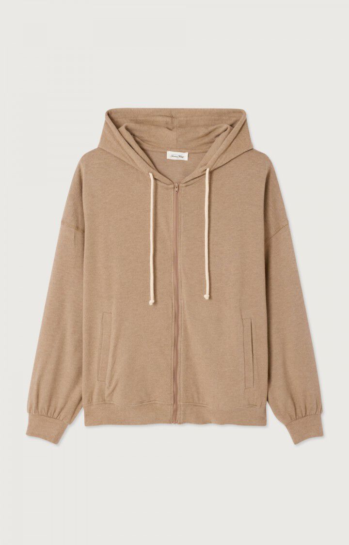 Women's hoodie Ypawood - MELANGE MACCHIATO - Brown