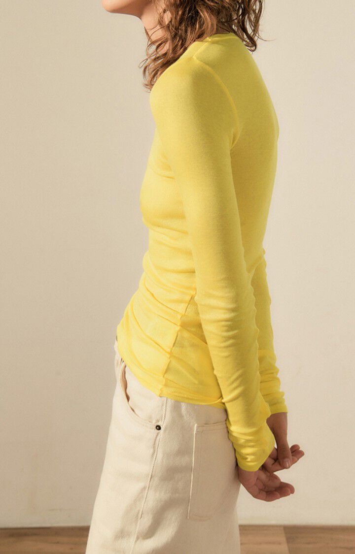 Damen-T-Shirt Massachusetts - BRIOCHE VINTAGE - Gelb - S