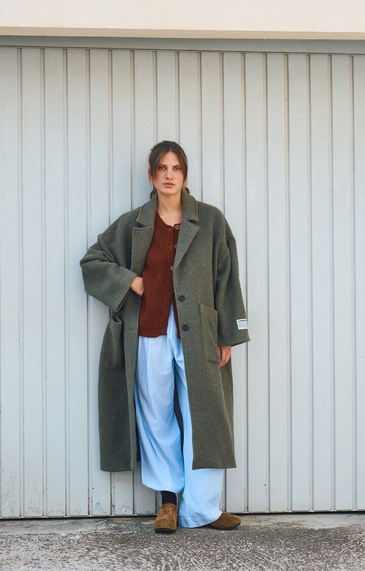 Women's coat Ziffow - MELANGE LICHEN 48 Long sleeve Green - H25