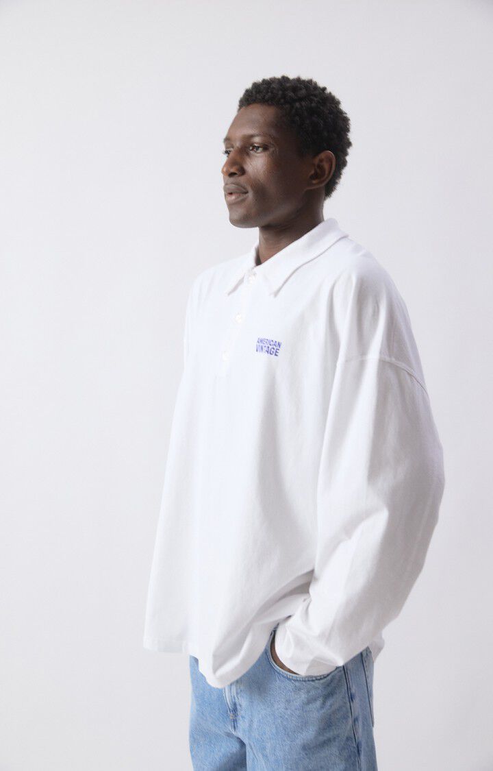 Men's T-shirt Gixy - WHITE 56 Long sleeve White - E26 | American