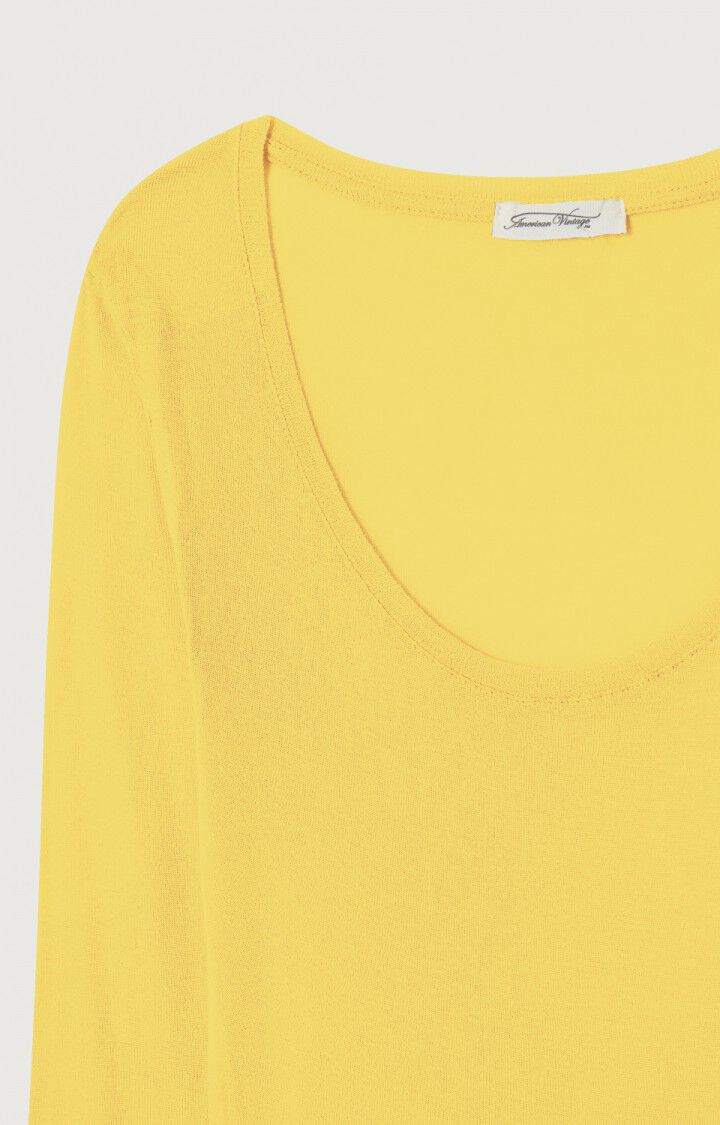 Damen-T-Shirt Massachusetts - BRIOCHE VINTAGE - Gelb - S