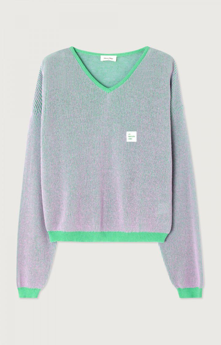 Jersey mujer Yogo - MENTA Y PARMA - Verde - Violet