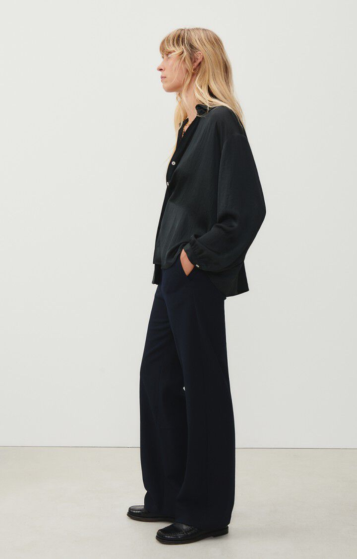 Women's trousers Pukstreet, NAVY, hi-res-model