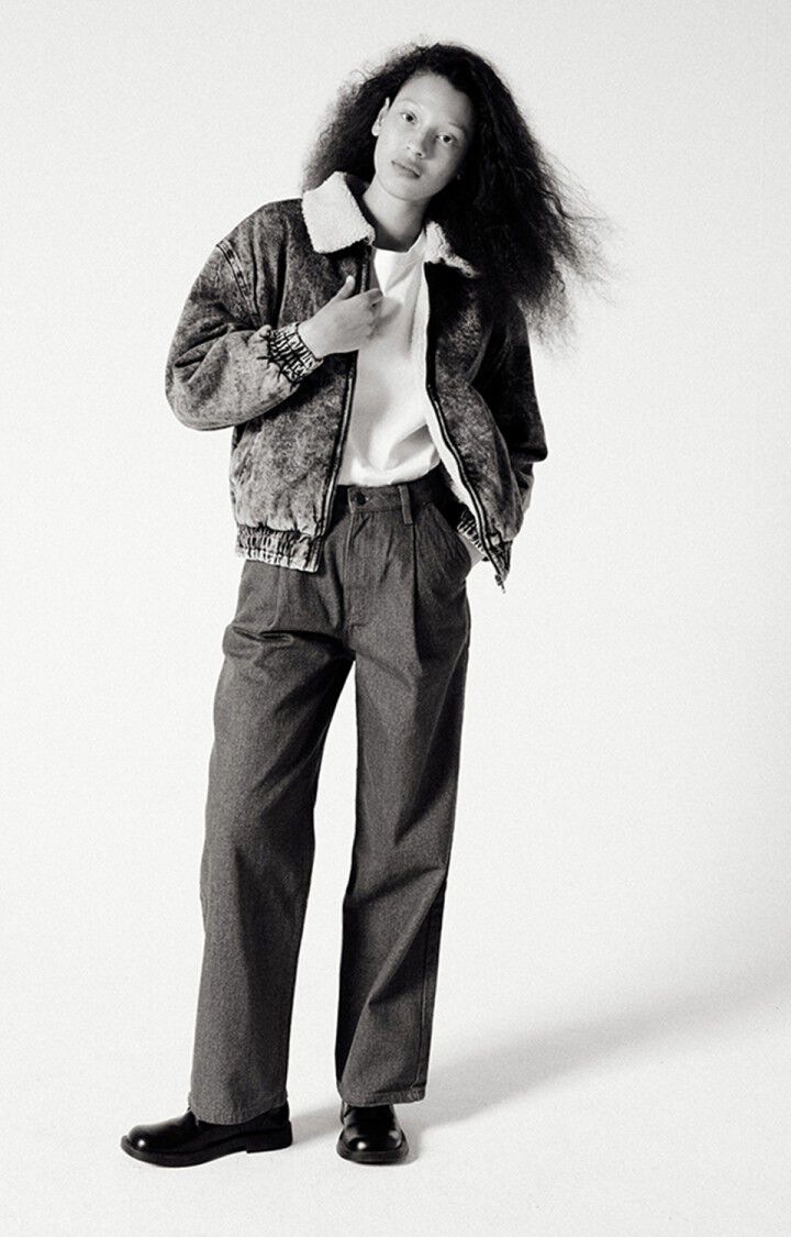 Women's trousers Faow, BLUE, hi-res-model