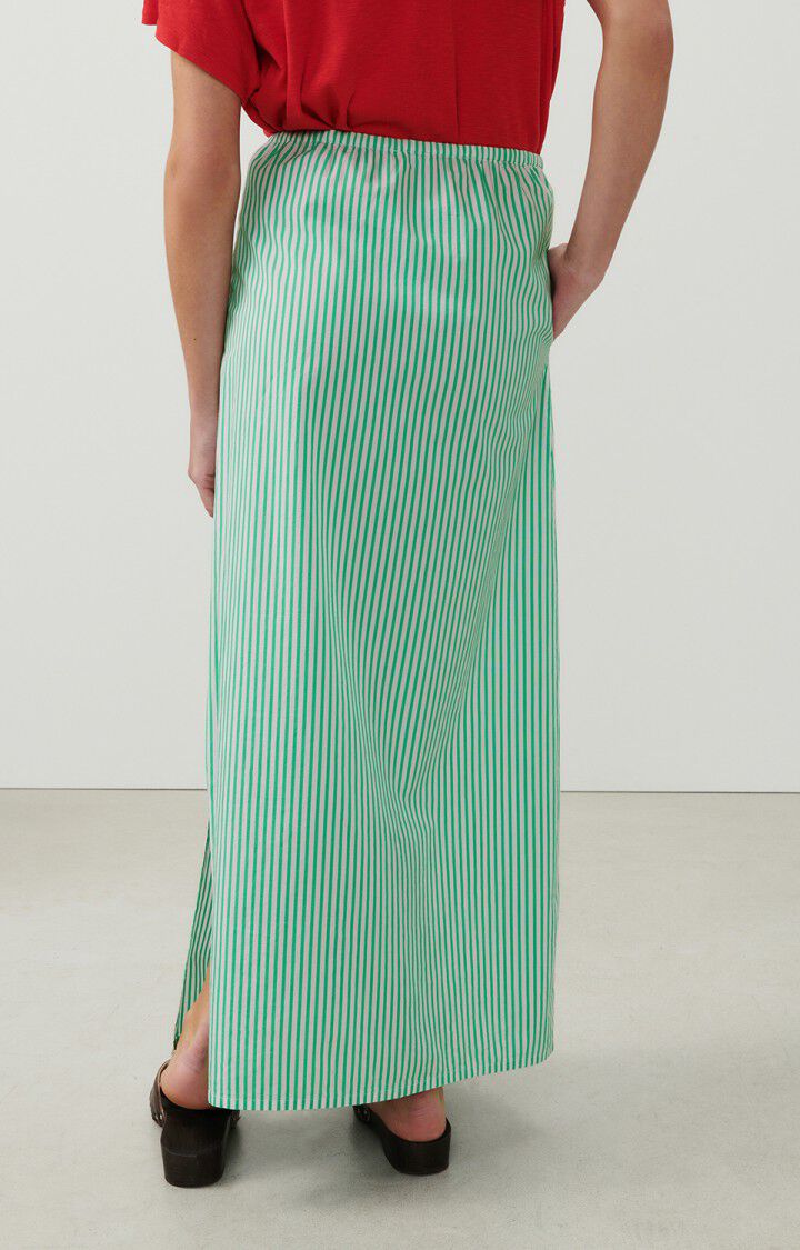 Women's skirt Zypobay - MENTHOL STRIPES - White - Vert - S