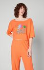 T-shirt femme Poxson - PULPE VINTAGE - Orange - S