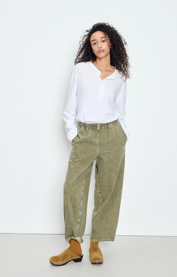 Pantalon femme Uzatown - OLIVE - Vert - XS