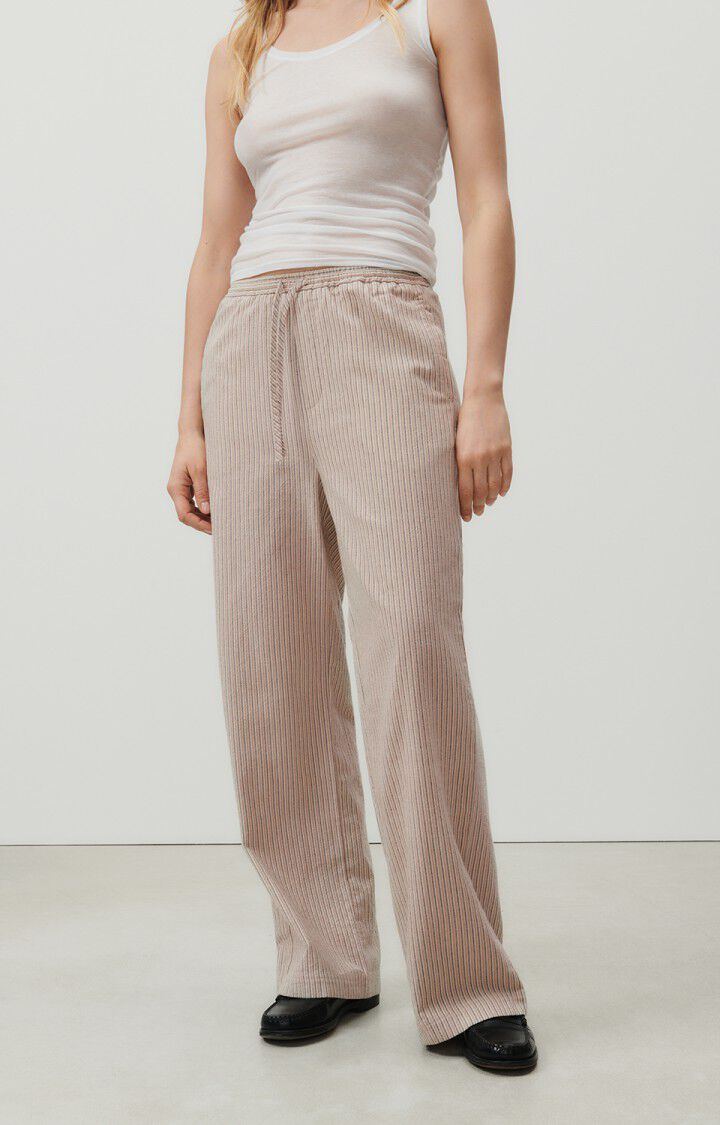 Pantaloni donna Kybood, STRISCE BEIGE, hi-res-model