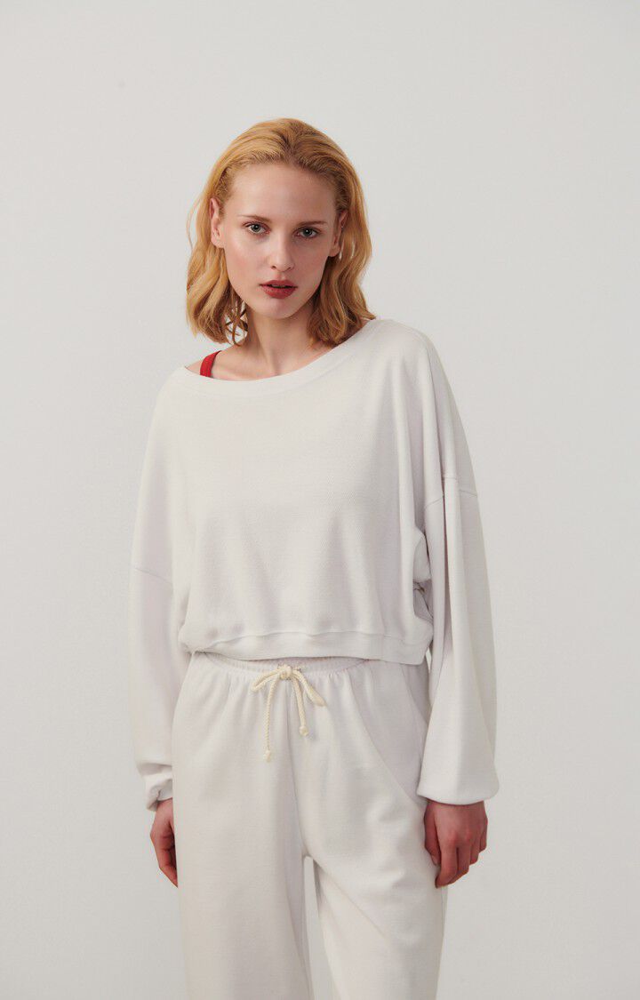 Women's sweatshirt Lebow, DOVE, hi-res-model