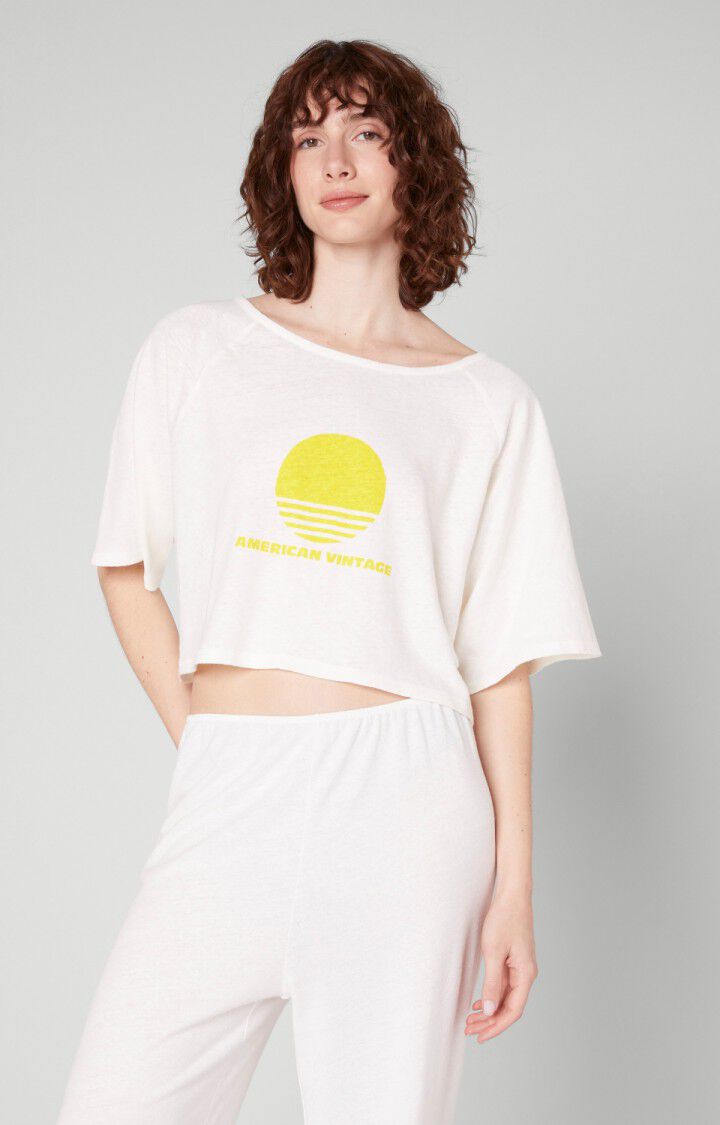 T-shirt femme Poxson, BLANC, hi-res-model