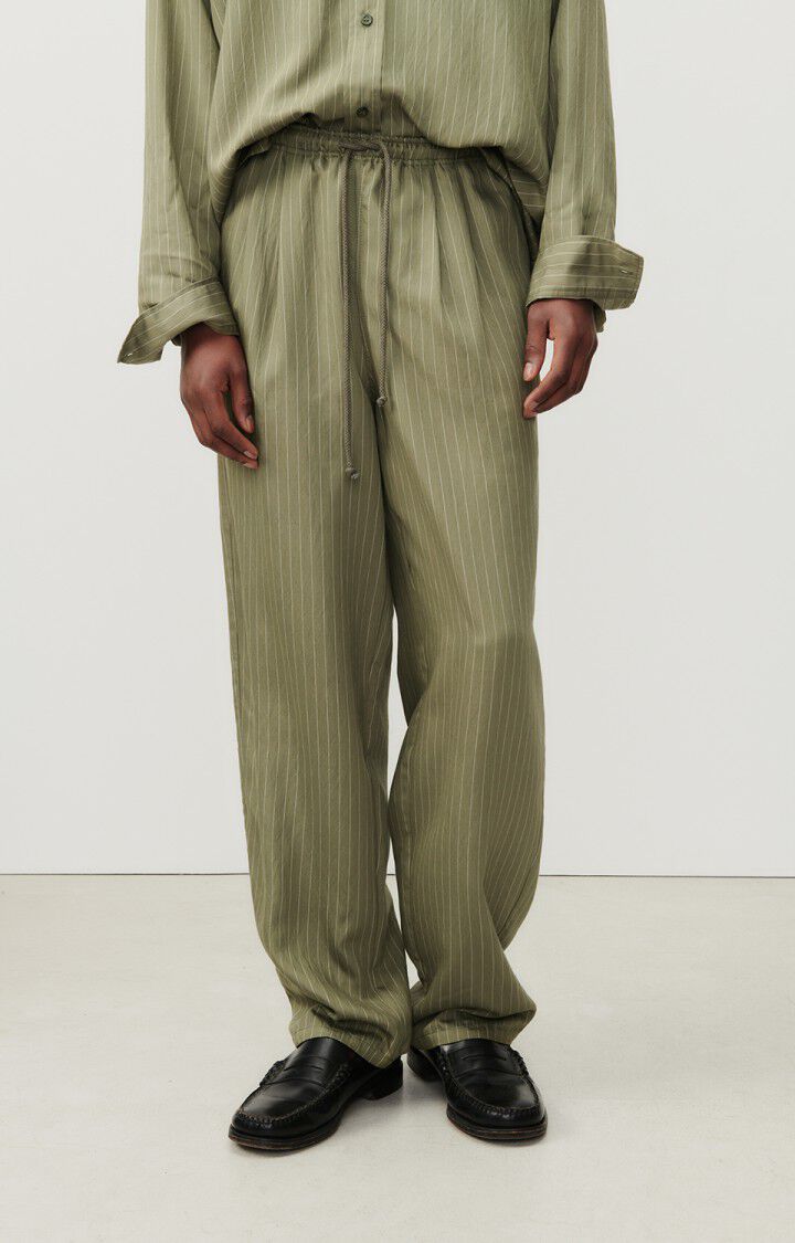 Men's trousers Okyrow, OLIVE STRIPED, hi-res-model