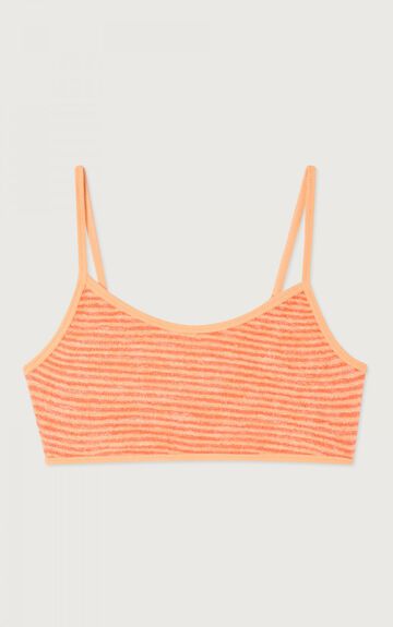 Brassi&egrave;re femme Dapylow - ORANGE FLUO RAYE NUDE