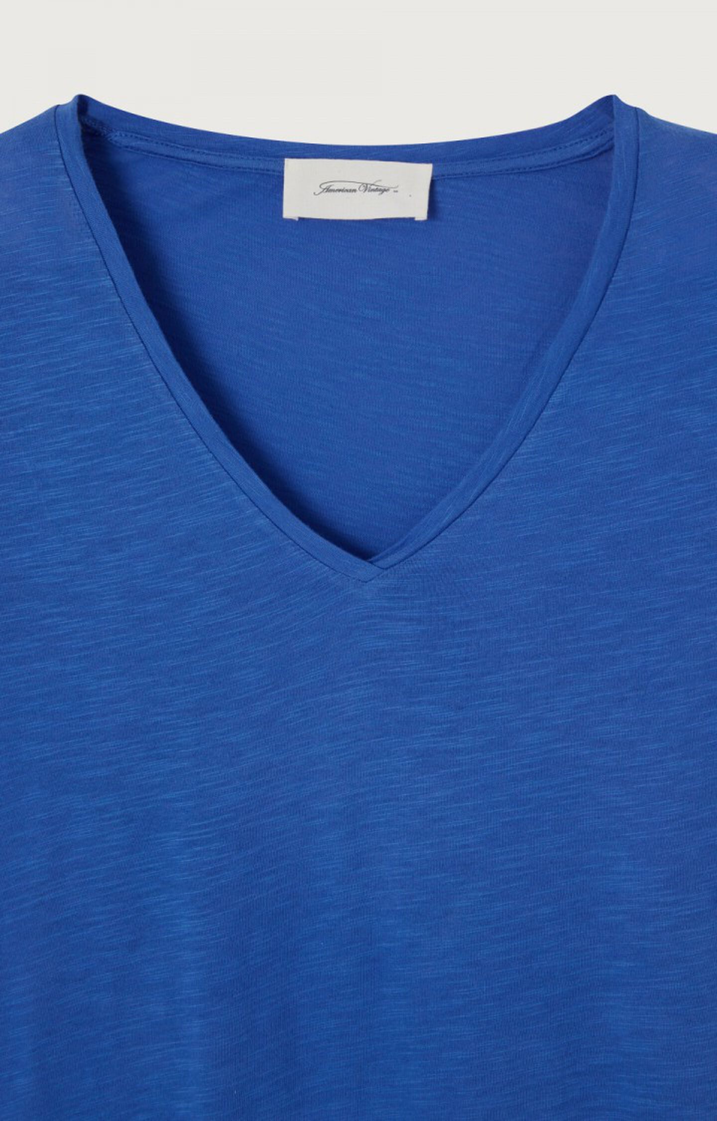Damen-T-Shirt Vintage Jacksonville | - VINTAGE - Kurze E23 Ärmel SAPHIR Blau American 15