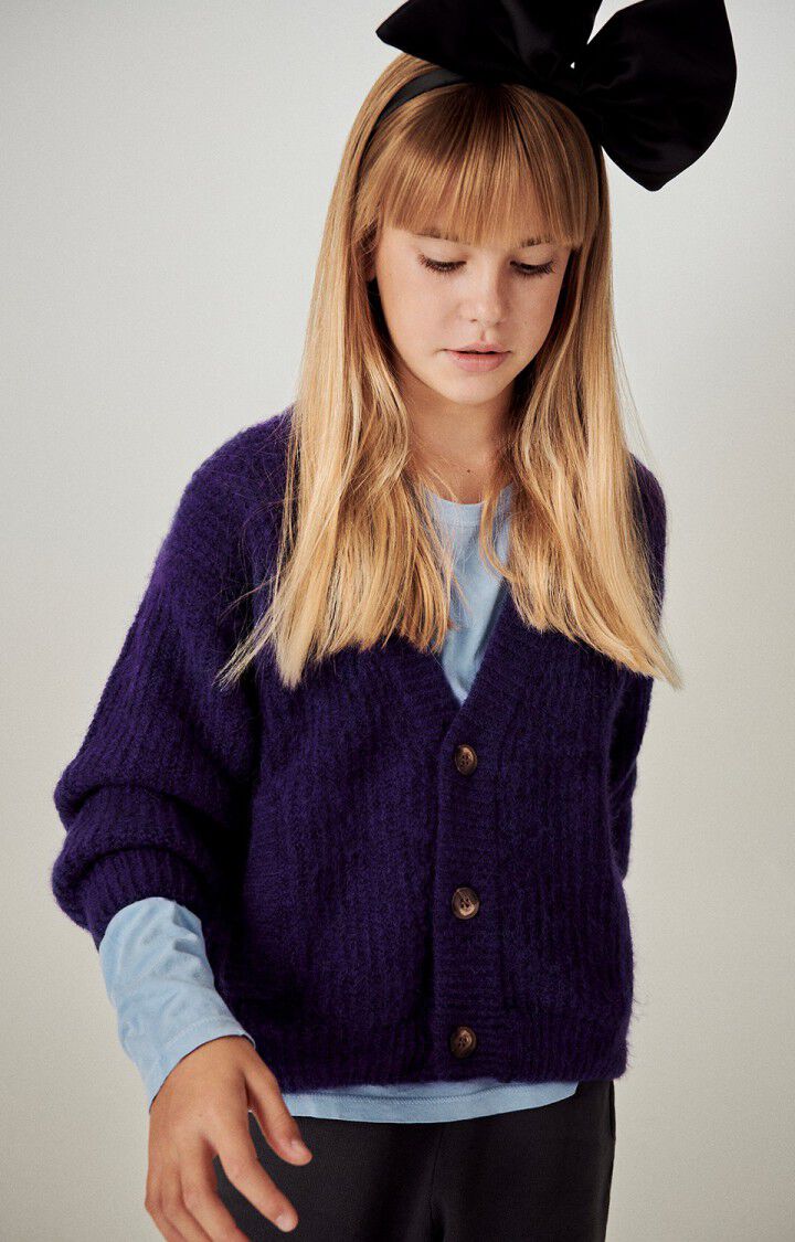 Chaqueta de punto ni&ntilde;os East - MORA JASPEADO - Morado - 5