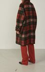 Women's coat Geomark, KHAKI TARTAN, hi-res-model