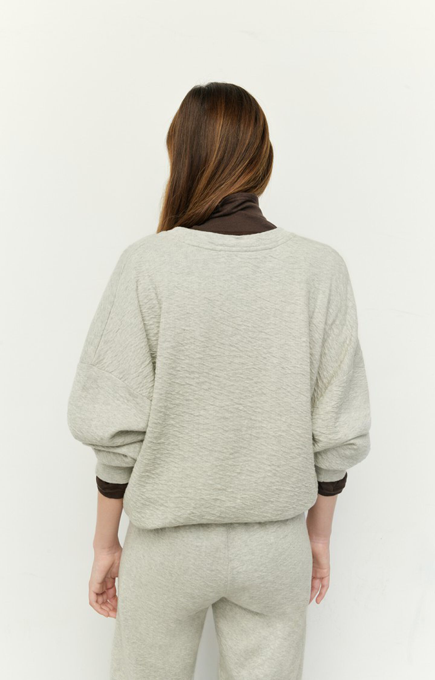 100 % neuer Versandhandel Damensweatshirt Yatcastle - GRAU MELIERT Lange - Vintage Grau | Ärmel American H22 47