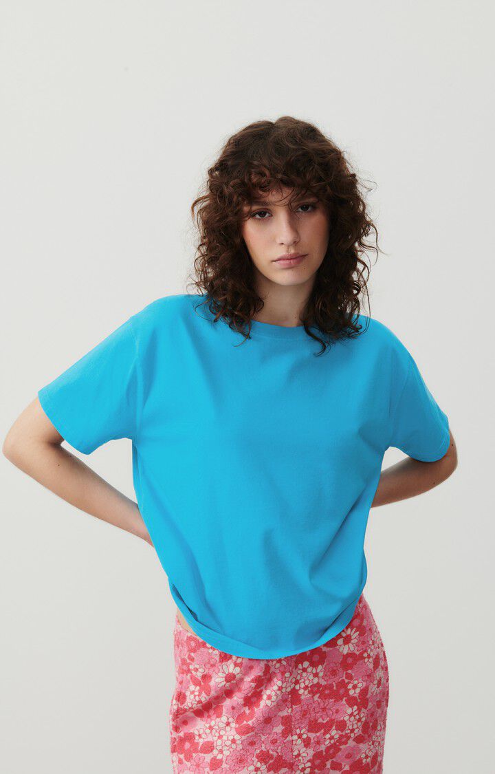 T-shirt femme Fizvalley, BLEU AZUR VINTAGE, hi-res-model