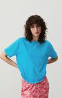 Dames-T-shirt Fizvalley, AZUR BLAUW VINTAGE, hi-res-model