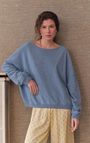 Sweat femme Cluway - ANTARCTIQUE CHINE - Bleu - XS-S