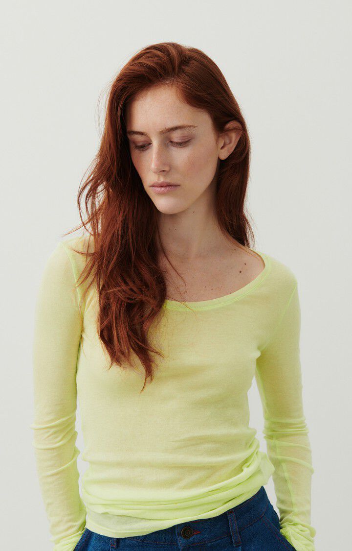 T-shirt femme Massachusetts, LIME VINTAGE, hi-res-model