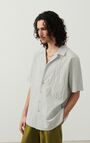 Men's shirt Keostreet, KHAKI AND WHITE STRIPES, hi-res-model