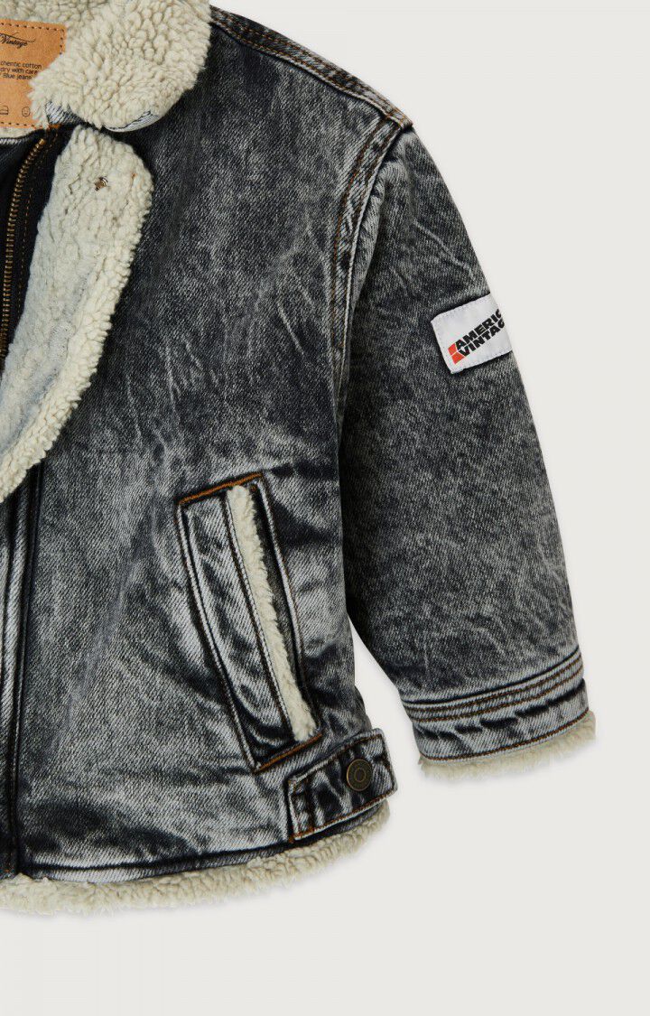 Kid's jacket Yopday, SNOW BLACK, hi-res