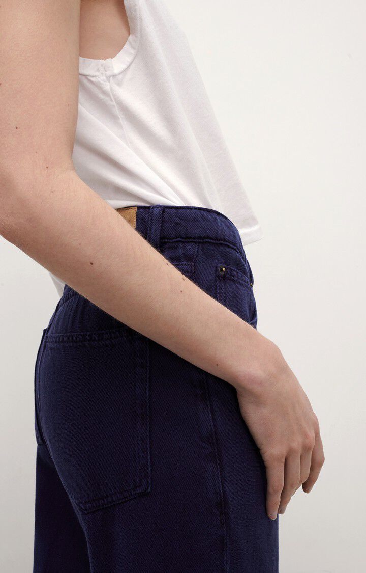 Women's cropped straight leg jeans Tineborow, VINTAGE NAVY BLUE, hi-res-model