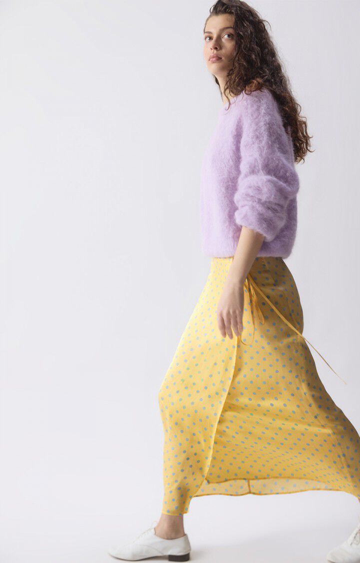 Women's skirt Bovalow - MARTHE - Yellow - Bleu - S