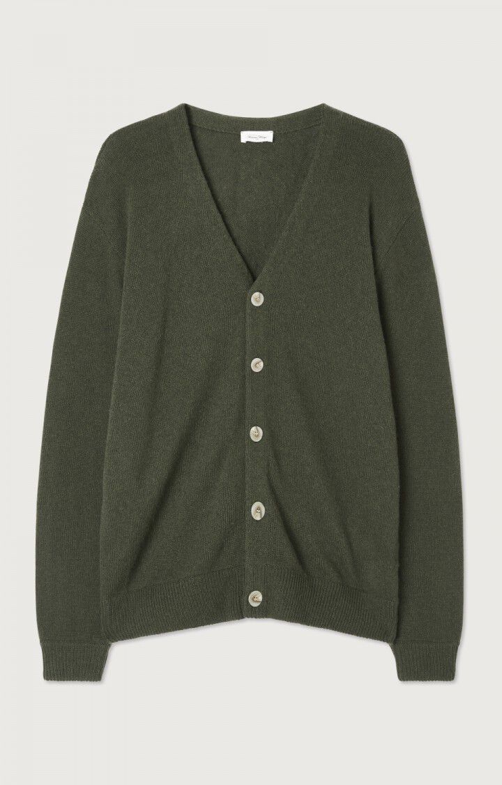 Herrencardigan Falyday - SEETANG MELIERT SCHWARZ - Gr&uuml;n