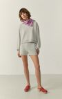 Damessweater met capuchon Ganow, LICHTGRIJS GEVLEKT, hi-res-model