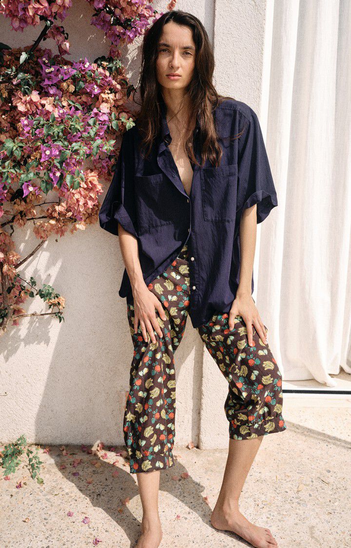 Camisa mujer Tohdo - CREP&uacute;SCULO VINTAGE - Azul