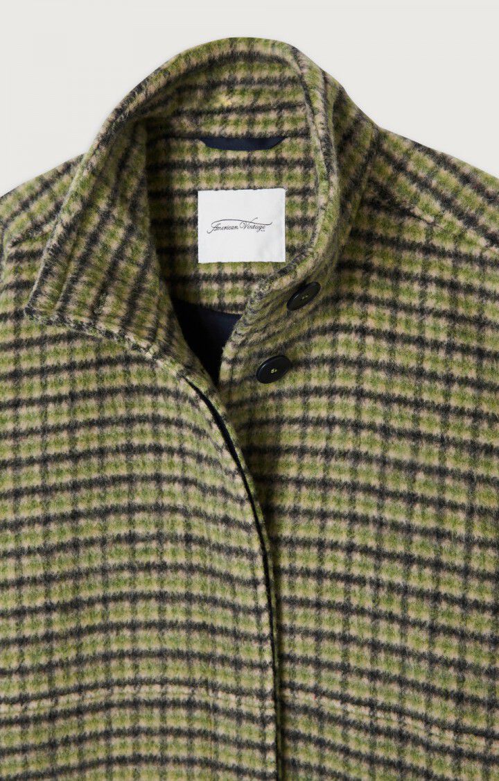 Women's coat Wabistreet - CONIFER CHECKS - Green - Beige - Noir - M-L