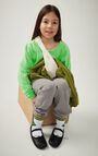 Kid's socks Clypsun, GREEN AND YELLOW STRIPED, hi-res-model